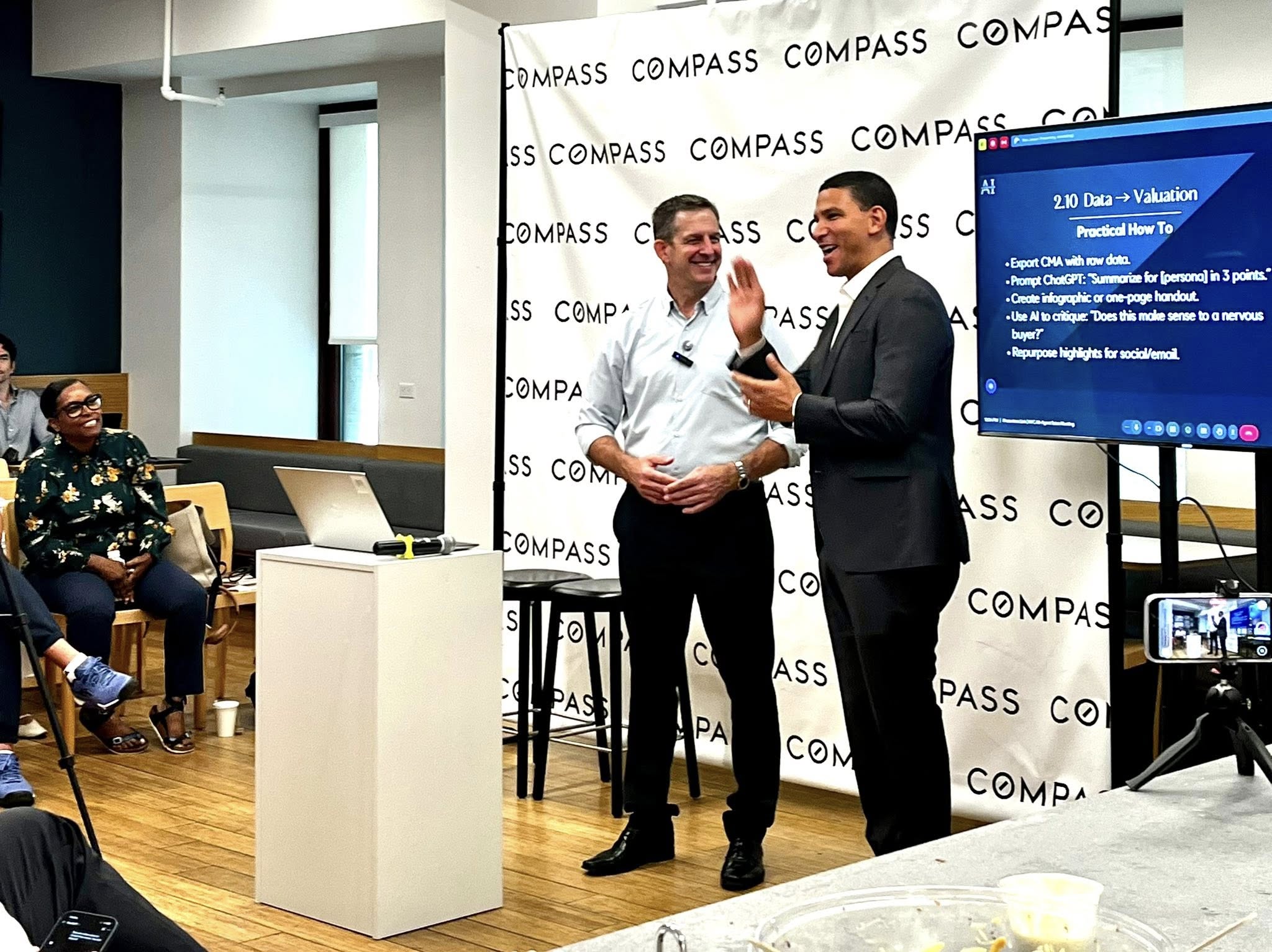 Rick Janson with Compass Founder Robert Reffkin, showcasing industry connections.