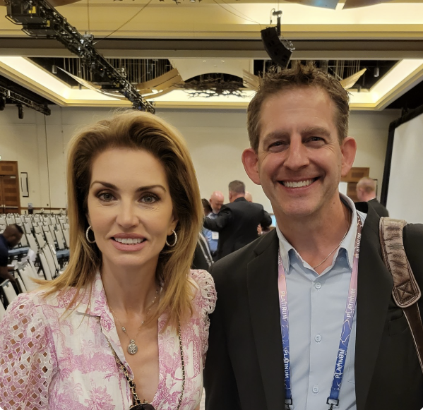 Rick Janson with Elena Cardone